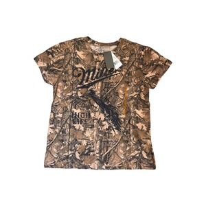 Miller High Life Camo Shirt Mens Small Pheasant Hunting Graphic Tee NEW NWT